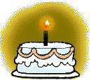Gif animé joyeux anniversaire gateau